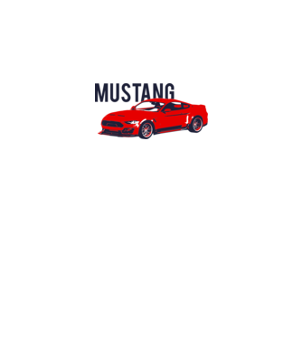 Ford Mustang - 3 színű - logó nélkül minta szürke pólón