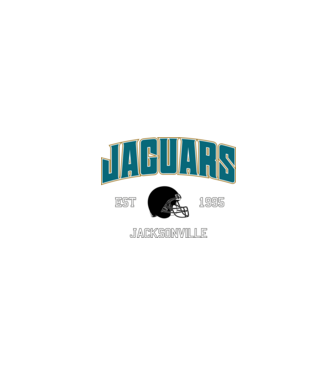 Jacksonville Jaguars - retro logo minta homokszín pólón