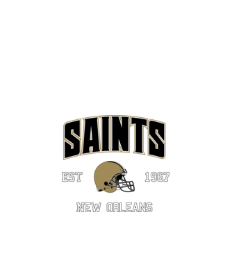 New Orleans Saints - retro logo minta királykék pólón