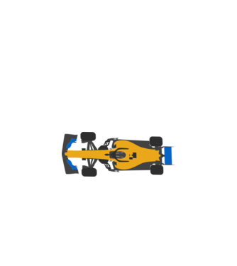 formula1  mclaren versenyautó minta fehér pólón