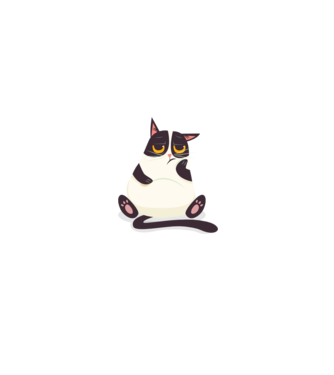 grumpy cat morcos cica minta fehér/piros pólón