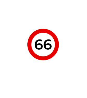 66 - korhatár - szülinap minta fehér pólón