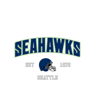 Seattle Seahawks - retro logo minta fehér pólón