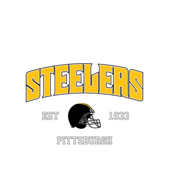Pittsburgh Steelers - retro logo minta fehér pólón