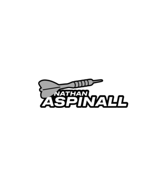 Nathan Aspinall - profi darts játékos minta fehér pólón