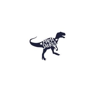MAMA SAURUS minta fehér pólón