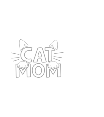 cat mom minta fekete pólón