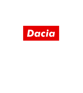 Dacia like supreme minta fehér pólón