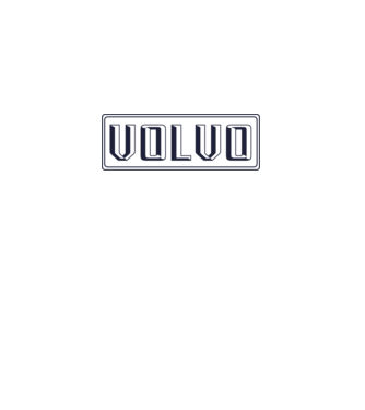 VOLVO retro logo minta fehér pólón