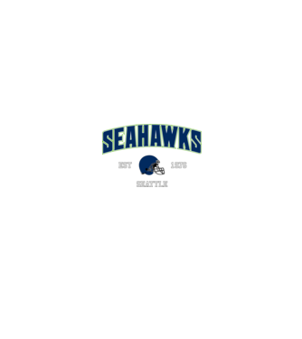 Seattle Seahawks - retro logo minta fekete pólón