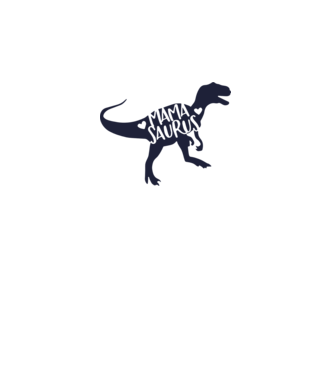 MAMA SAURUS minta homokszín pólón