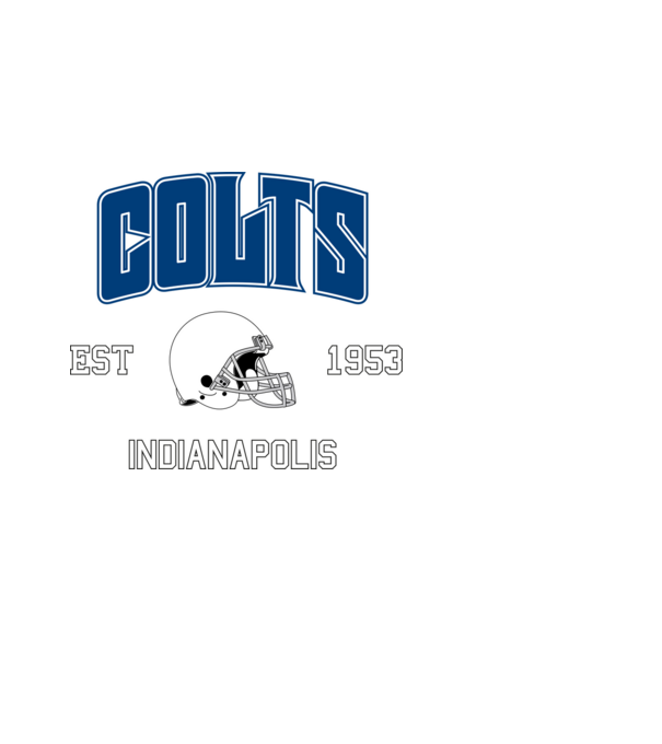 Indianapolis Colts - retro logo minta fehér pólón
