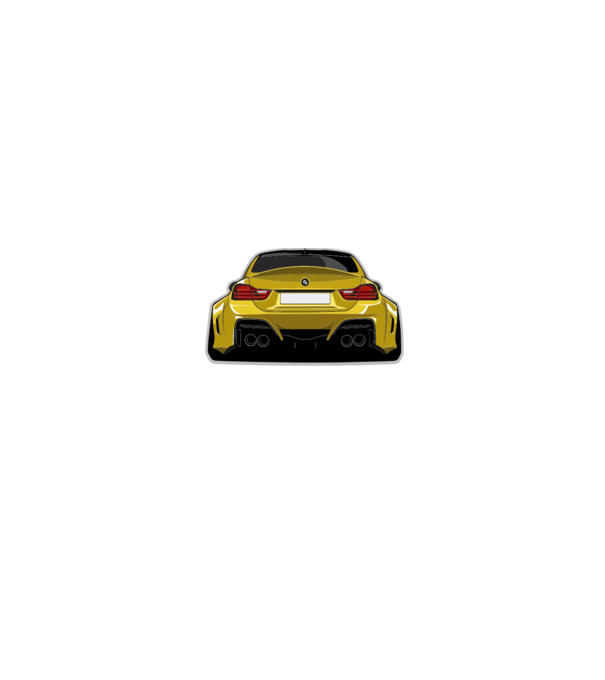 BMW M4 Coupe tuning minta fehér/piros pólón