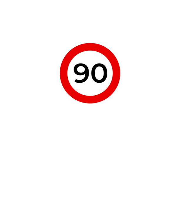 90 - korhatár - szülinap minta szürke pólón