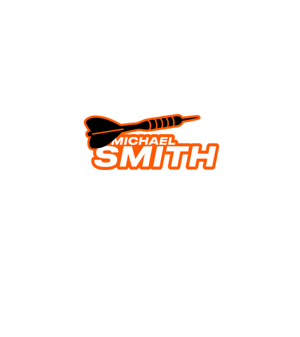 Michael Smith - profi darts játékos minta fekete pólón