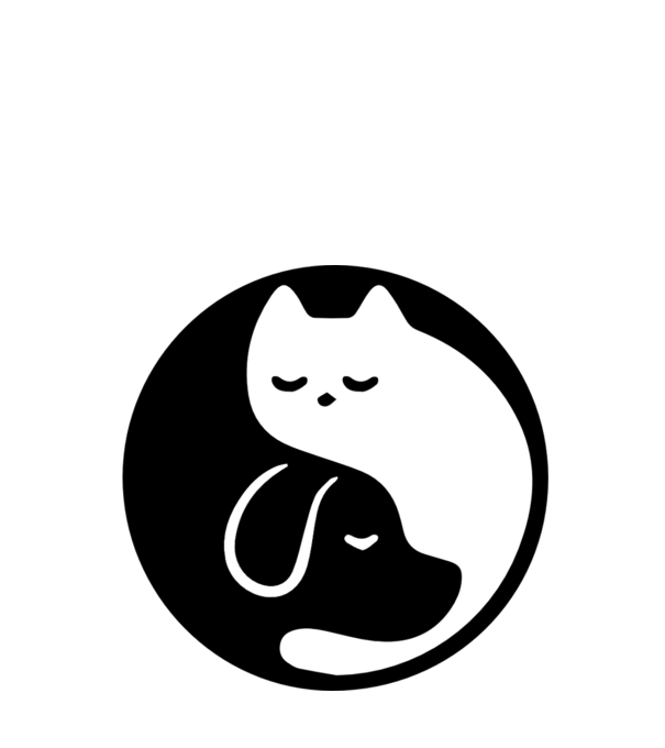 CAT- MACSKA - CICA - KUTYA - KUTYUS - DOG - Jin-jang minta türkiz pólón