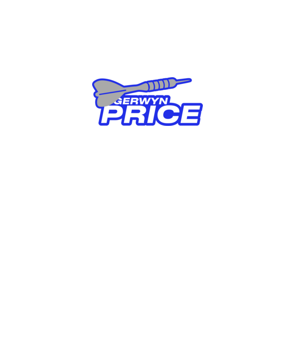 Gerwin Price - profi darts játékos minta fekete pólón