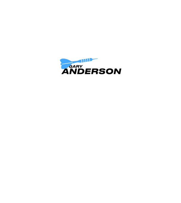 Gary Anderson - profi darts játékos minta fekete pólón