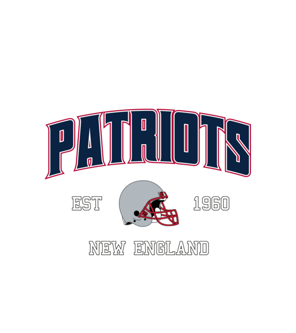 New England Patriots - retro logo minta fehér pólón
