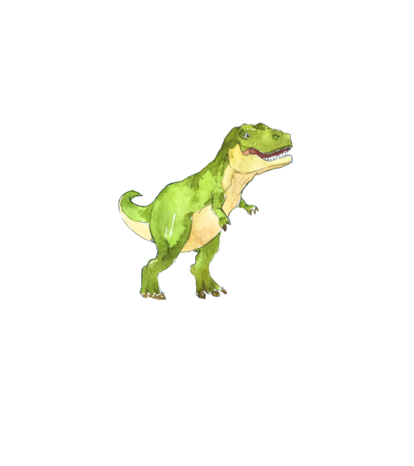 T-Rex (vízfesték) minta világoskék pólón