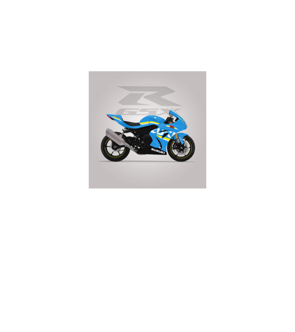 Suzuki GSXR 1000 2017 minta szürke pólón