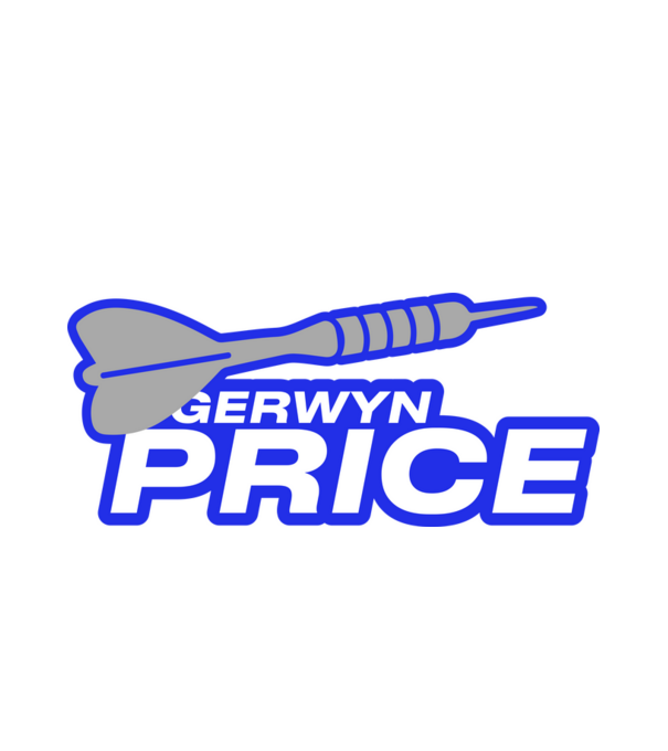 Gerwin Price - profi darts játékos minta fehér pólón