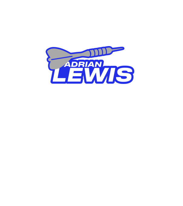 Adrian Lewis - profi darts játékos minta türkiz pólón