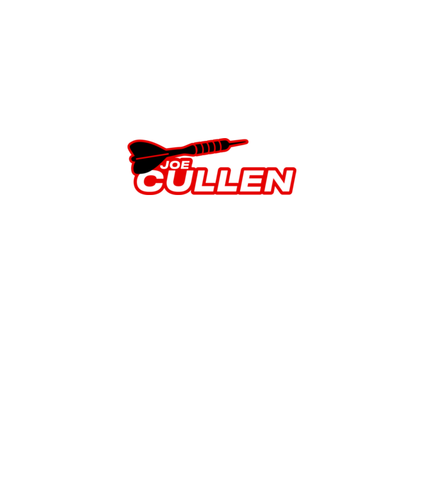Joe Cullen - profi darts játékos minta fekete pólón
