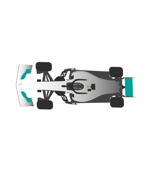 formula1 mercedes-amg versenyautó minta fehér pólón