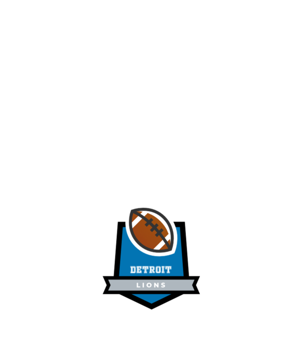Detroit Lions minta világos rózsaszín pólón