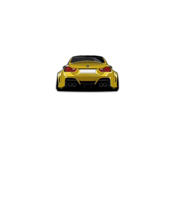 BMW M4 Coupe tuning minta szürke pólón