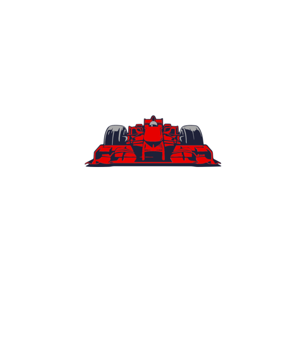 f1 car front minta fehér pólón