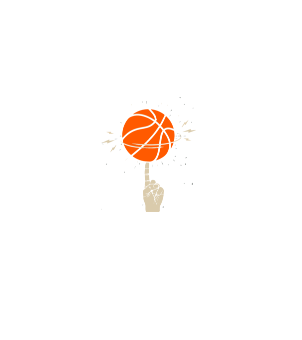 baketball - kosárlabda minta fekete pólón