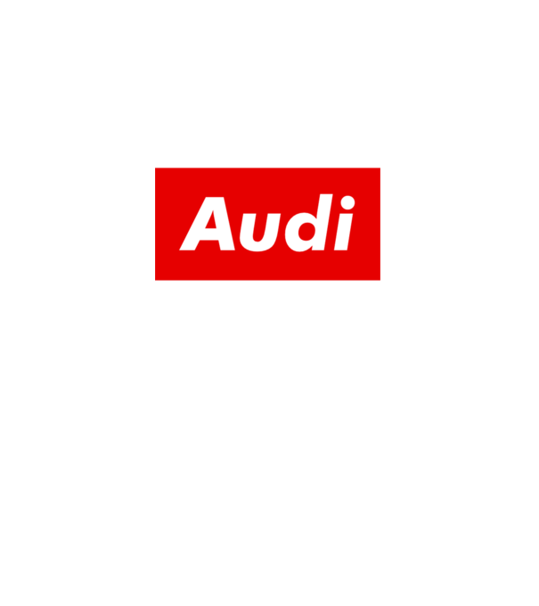 AUDI like supreme minta fehér pólón