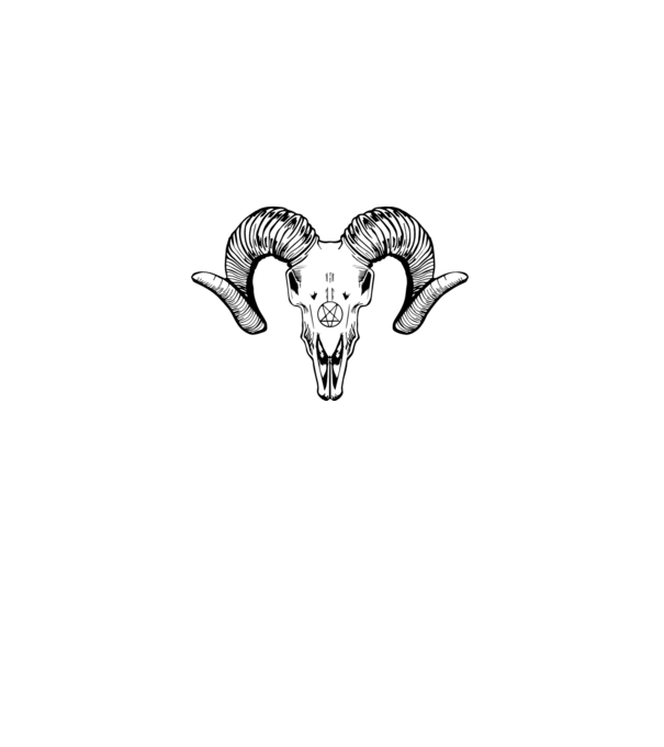 EVIL GOAT minta piros pólón