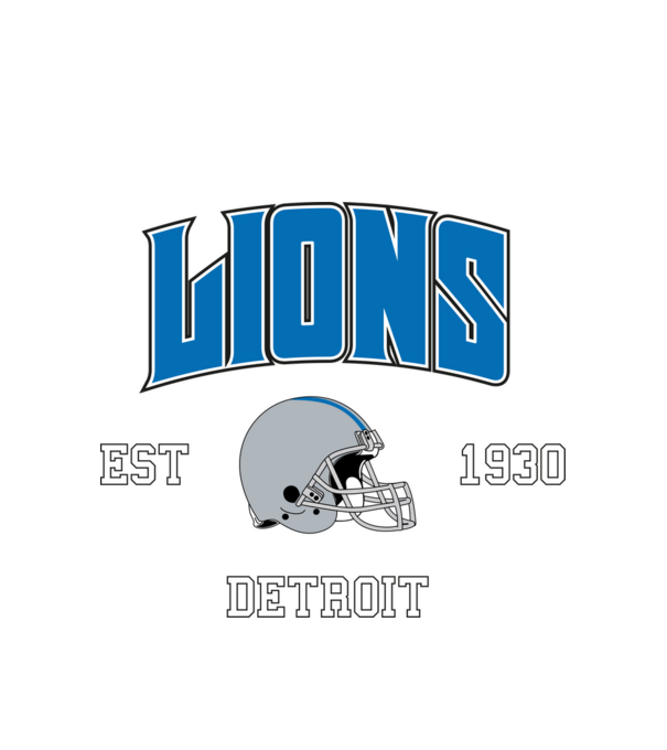 Detroit Lions - retro logo minta fehér pólón