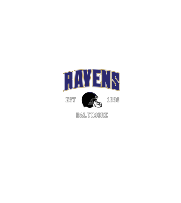 Baltimore Ravens - retro logo minta fekete pólón