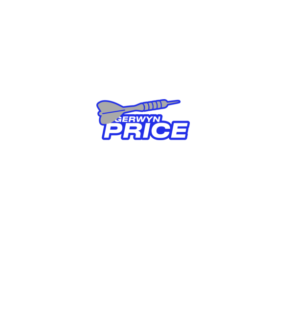 Gerwin Price - profi darts játékos minta fekete pólón
