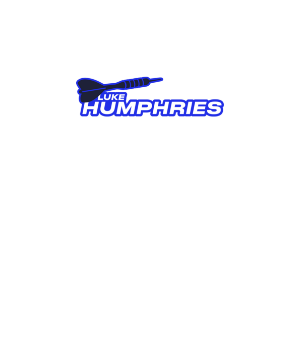 Luke Humphries - profi darts játékos minta türkiz pólón