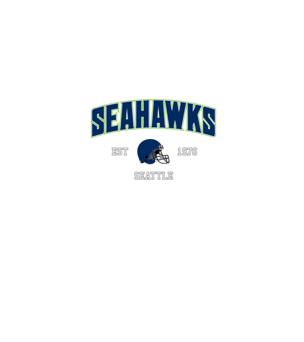 Seattle Seahawks - retro logo minta szürke pólón