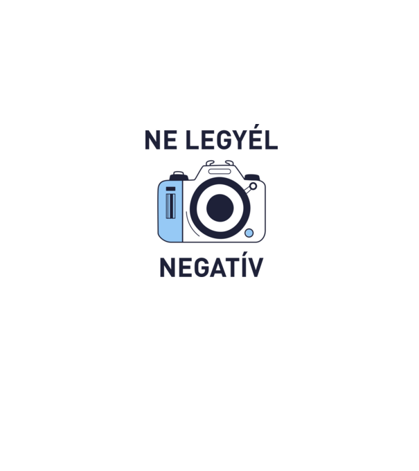NE LEGYÉL NEGATÍV minta szürke pólón