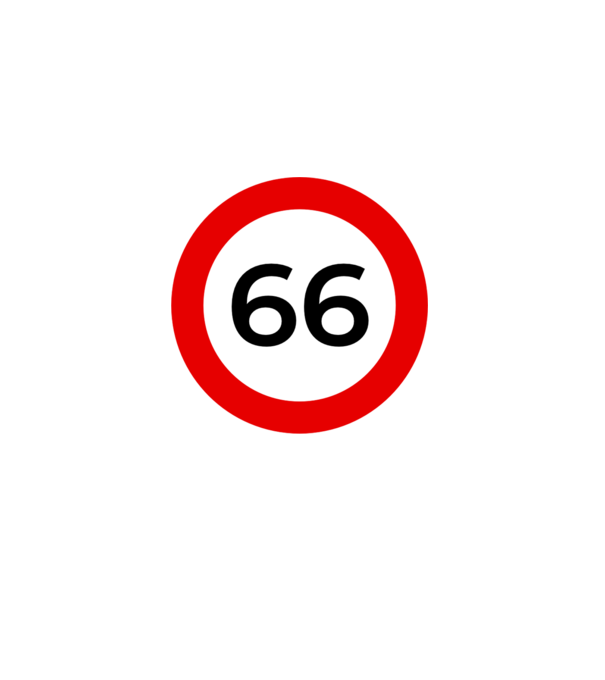 66 - korhatár - szülinap minta fehér/piros pólón
