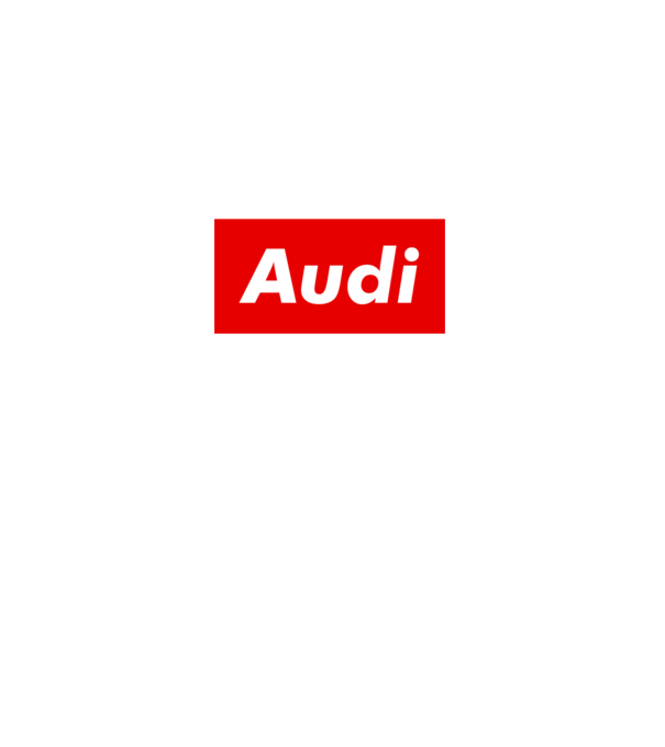 AUDI like supreme minta fehér pólón