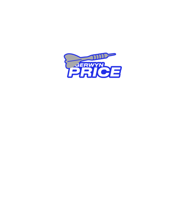 Gerwin Price - profi darts játékos minta fekete pólón
