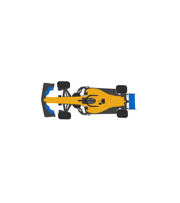 formula1 mclaren versenyautó minta fehér pólón