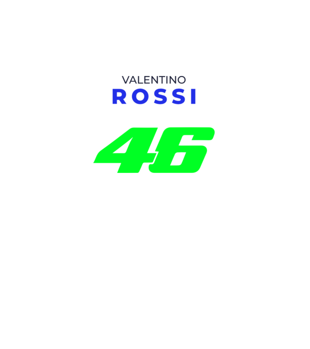 Valentino Rossi 46 minta fehér pólón