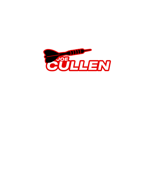 Joe Cullen - profi darts játékos minta fekete pólón
