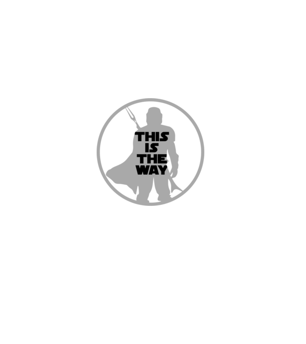 This Is The Way - The Mandalorian minta fekete pólón