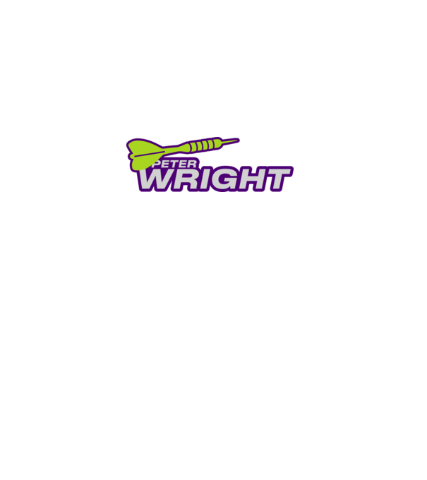 Peter Wright - profi darts játékos minta piros pólón