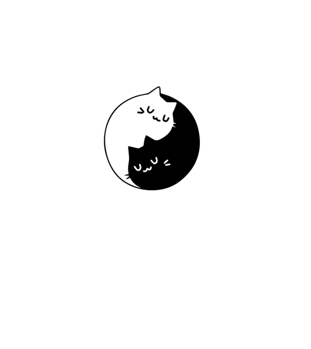 CAT- MACSKA - CICA - Jin-jang minta szürke pólón